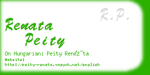 renata peity business card